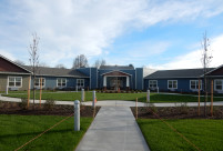 Mill Park Memory Care Facility in Portland Oregon. Using James HardiePlank Siding, HardieTrim and HardieSoffit Panels